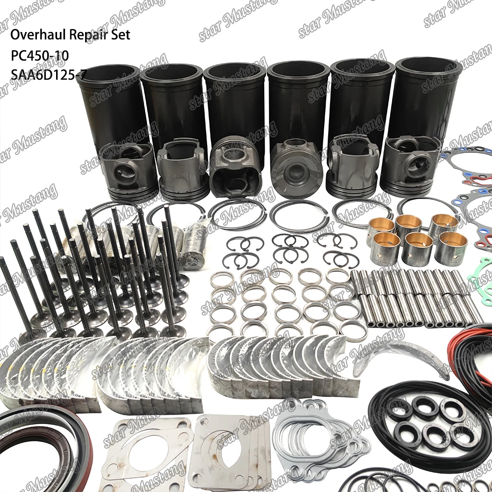 PC450-10 SAA6D125-7 Overhaul Repair Set 6252-31-2110 Suitable For Komatsu Engine Parts