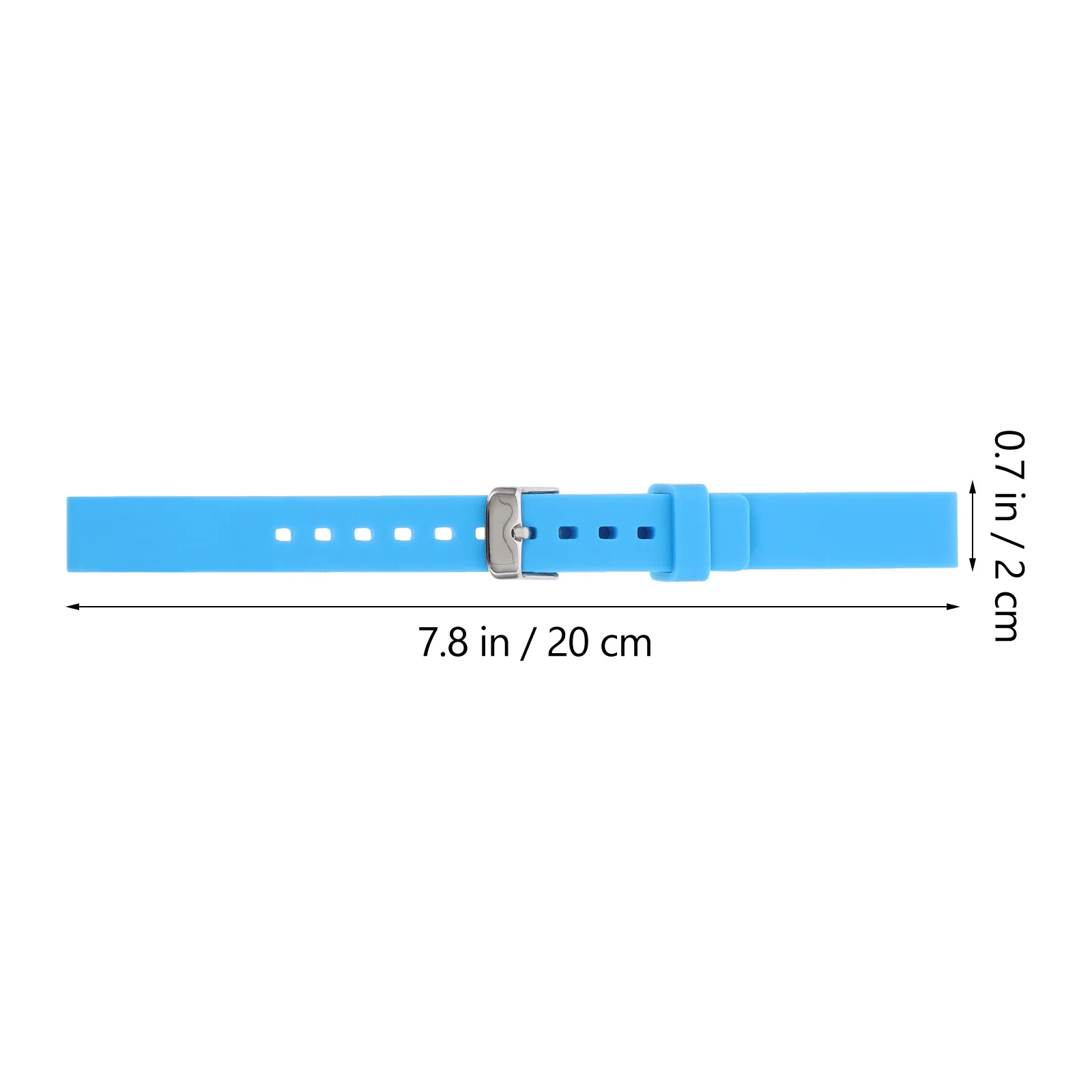 

12Mm Universal Silicone Watch Band Waterproof Sweatproof Replacement Strap for Smartwatch Comfortable Lightweight Design