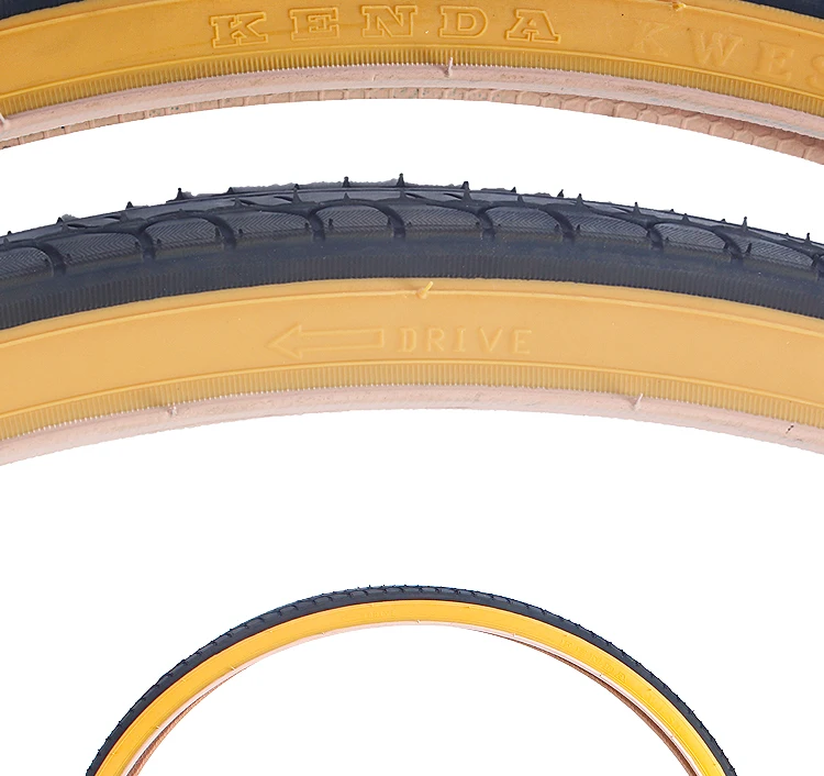 Kenda 700C Bicycle Tire 700x23C 25C 28C 32C 35C K191 K193 Ultralight Yellow Side Tyre Pneu Bicicleta Road Bike Tires