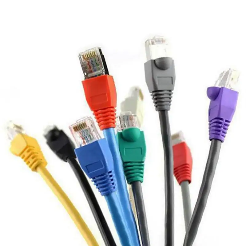 CAT6 CAT5e Adapter Ethernet Network Cable Connector Plugs RJ45 Caps Cat 5 CAT6 protective sleeve multicolour
