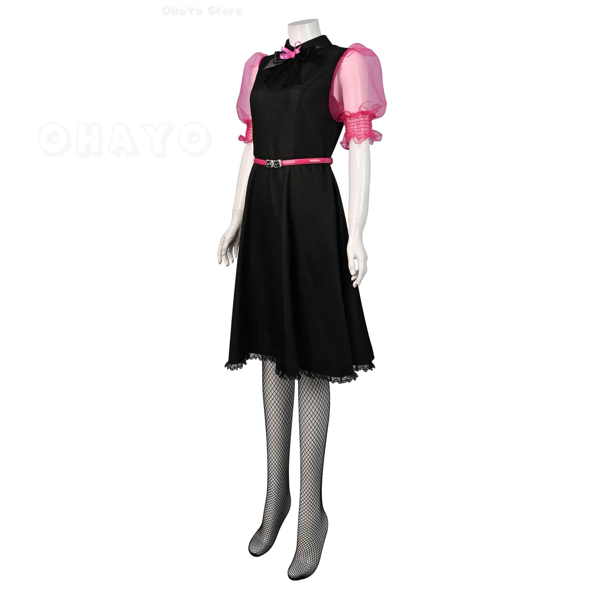 Movie Monster Cosplay Live Dress High Girl Draculaura Cosplay Costume parrucca Pink Dress Halloween Women Fancy Roleplay Outfit