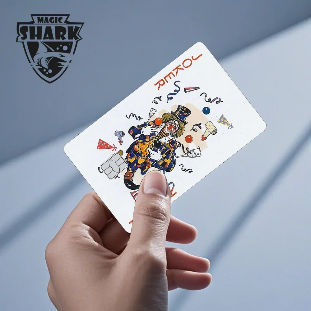 Magich Shark Meme Flower Heart Love Ring 3M PVC No Fade Skin Cover ملصق فيلم لبطاقة الائتمان الخصم