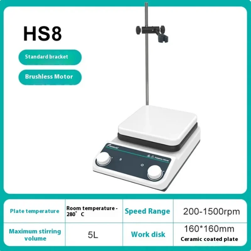 

(Sea shipping) HS6, HS5C 2L HS8, 5L Laboratory Magnetic Stirrer with Digital Display and Temperature Control