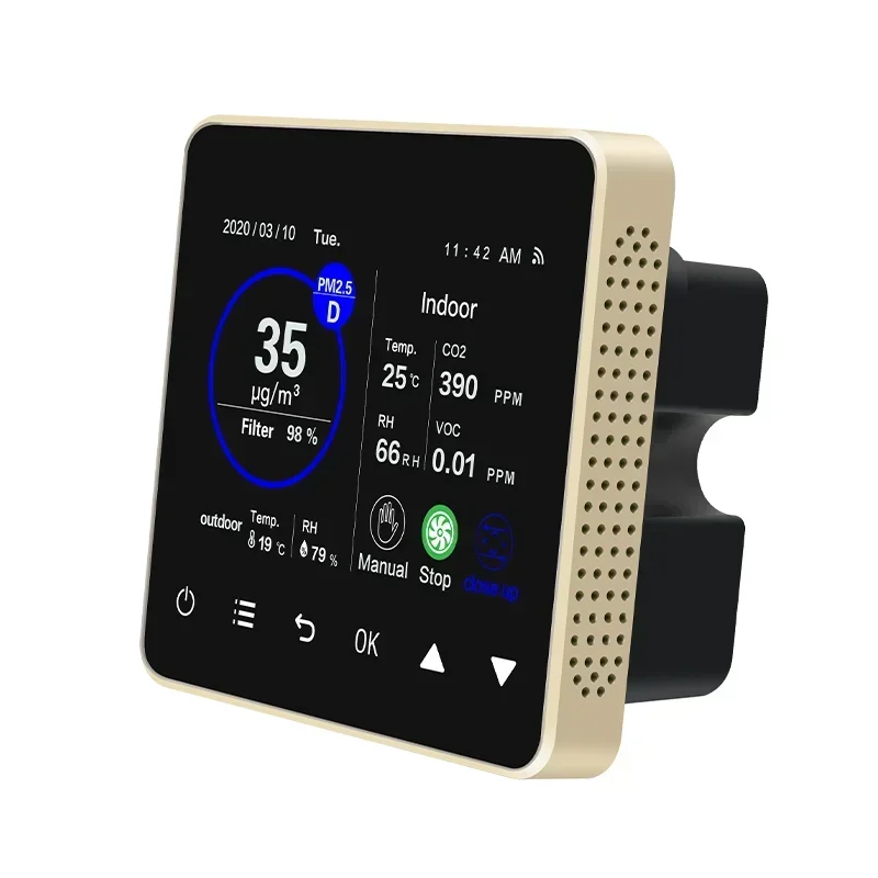 Controller controller aria fresca Modbus WIFI Display LCD digitale Controller WIFI intelligente Sistema HVAC Modbus RS485