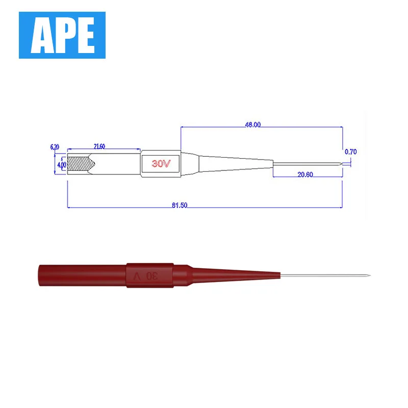 20 Pcs Wire Piercing Probe Insulation Back Probes, Probe Non-Destructive Pin, Back Probe Kit Automotive for Test Car, 2 Styles