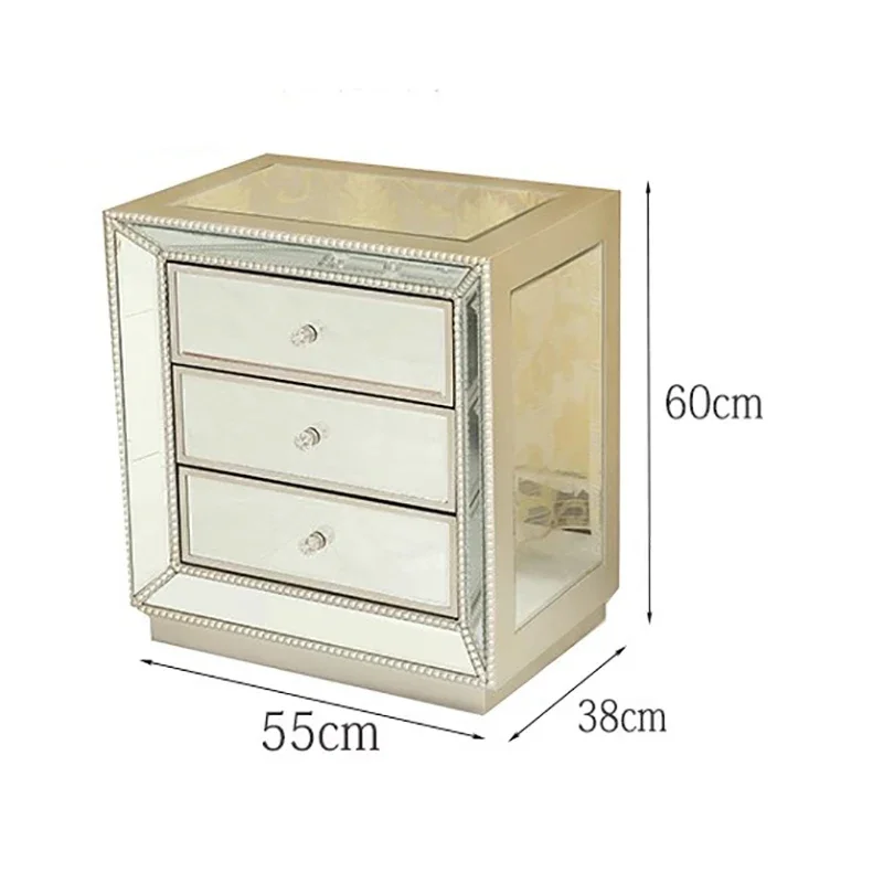 أثاث غرفة نوم فاخر إسكندنافي لتوفير المساحة وأدراج تخزين بجانب السرير وأثاث منزلي جمالي حديث Mesa De Noche