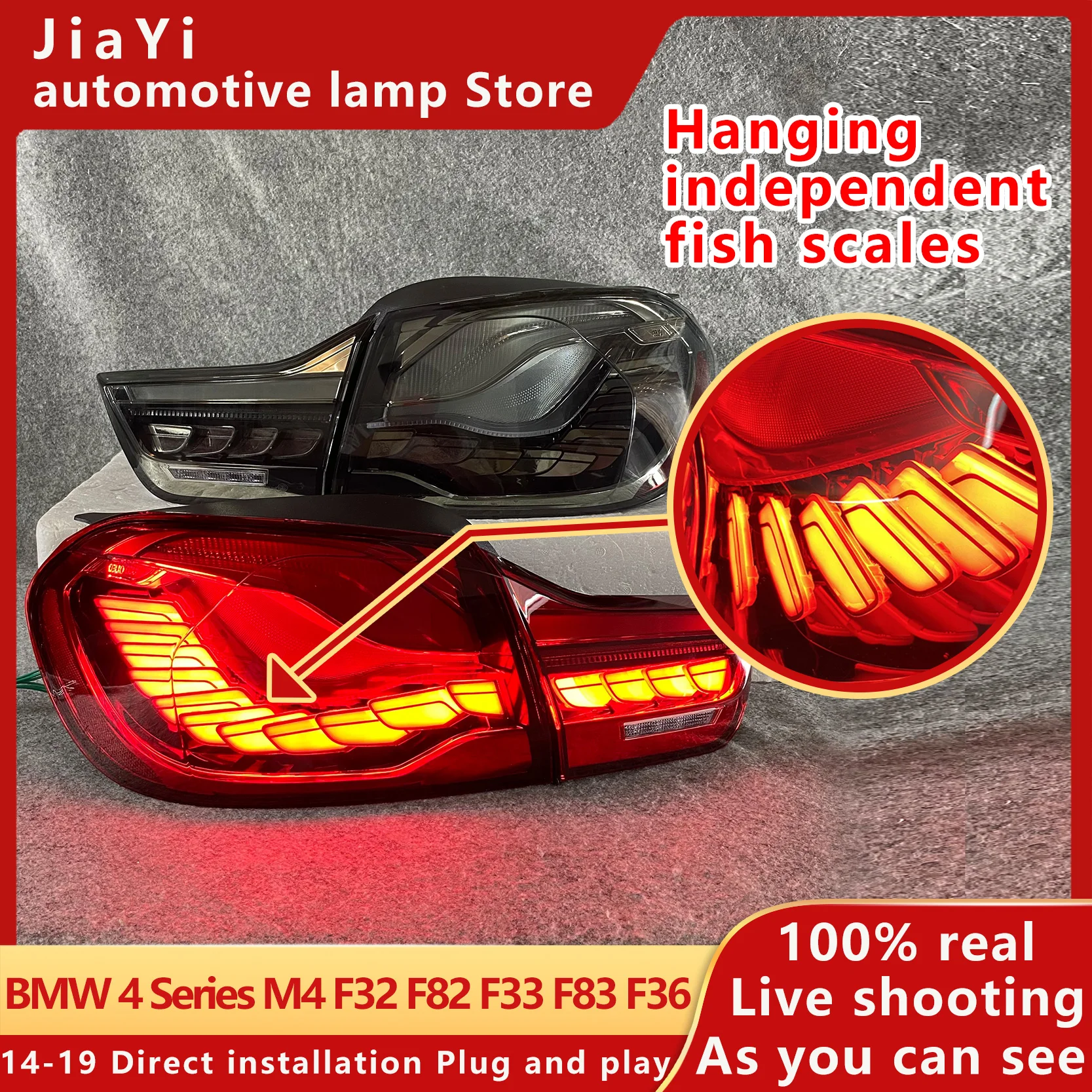 

Taillight Assembly For 4-series F32 F33 F36 M4 F82 F83 LED Running Light Sequential Turn Signal 418 420 430 LED Taillight