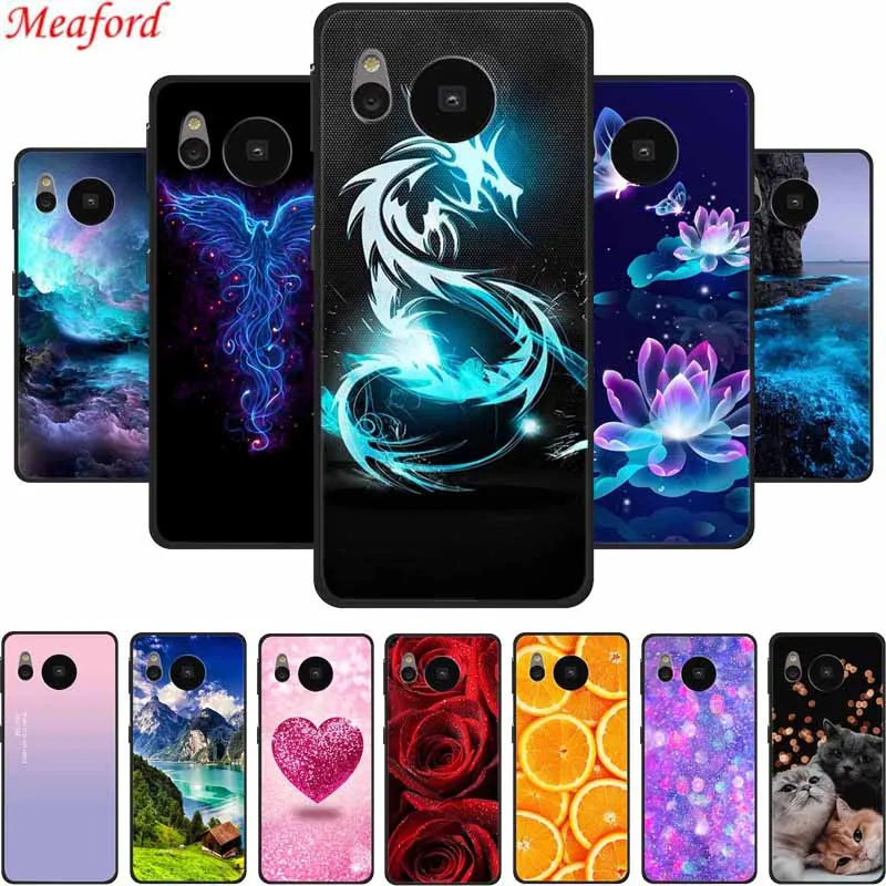 For Sharp Aquos Sense 8 Case Sense8 Phone Cover Black Silicone Soft Phone Case For Sharp Aquos Sense 8 Back Cover Cases Coque