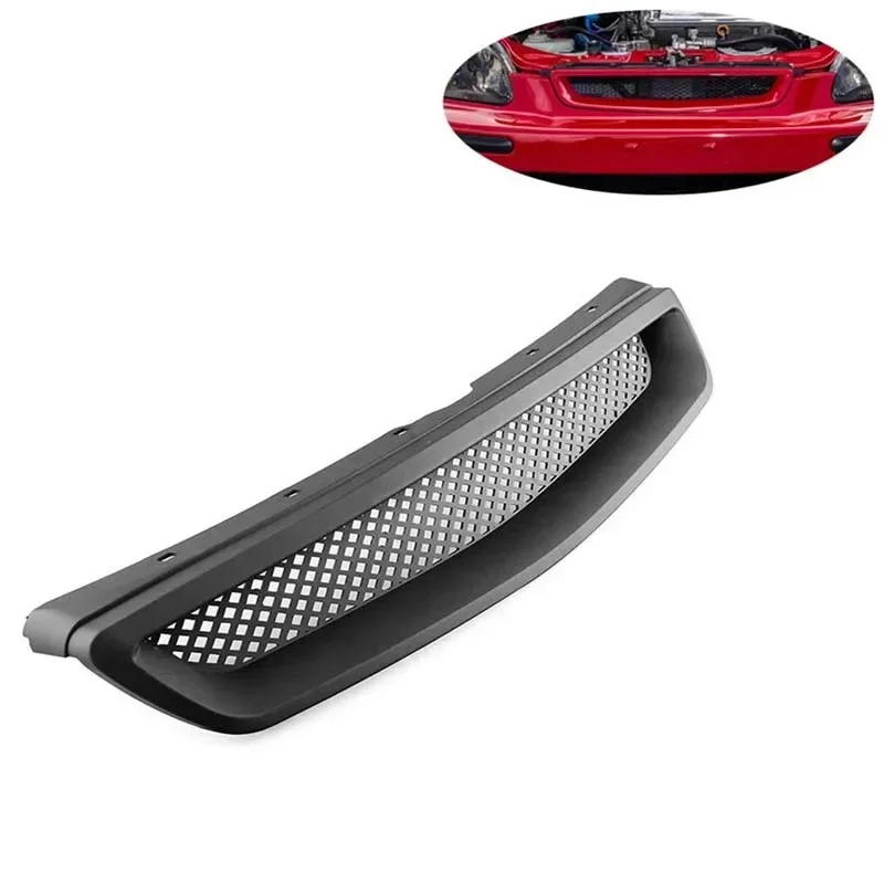 

NEW Car Front Bumper Honeycomb Hood Grille for Honda Civic 96-98 EK CX DX EX HX LX