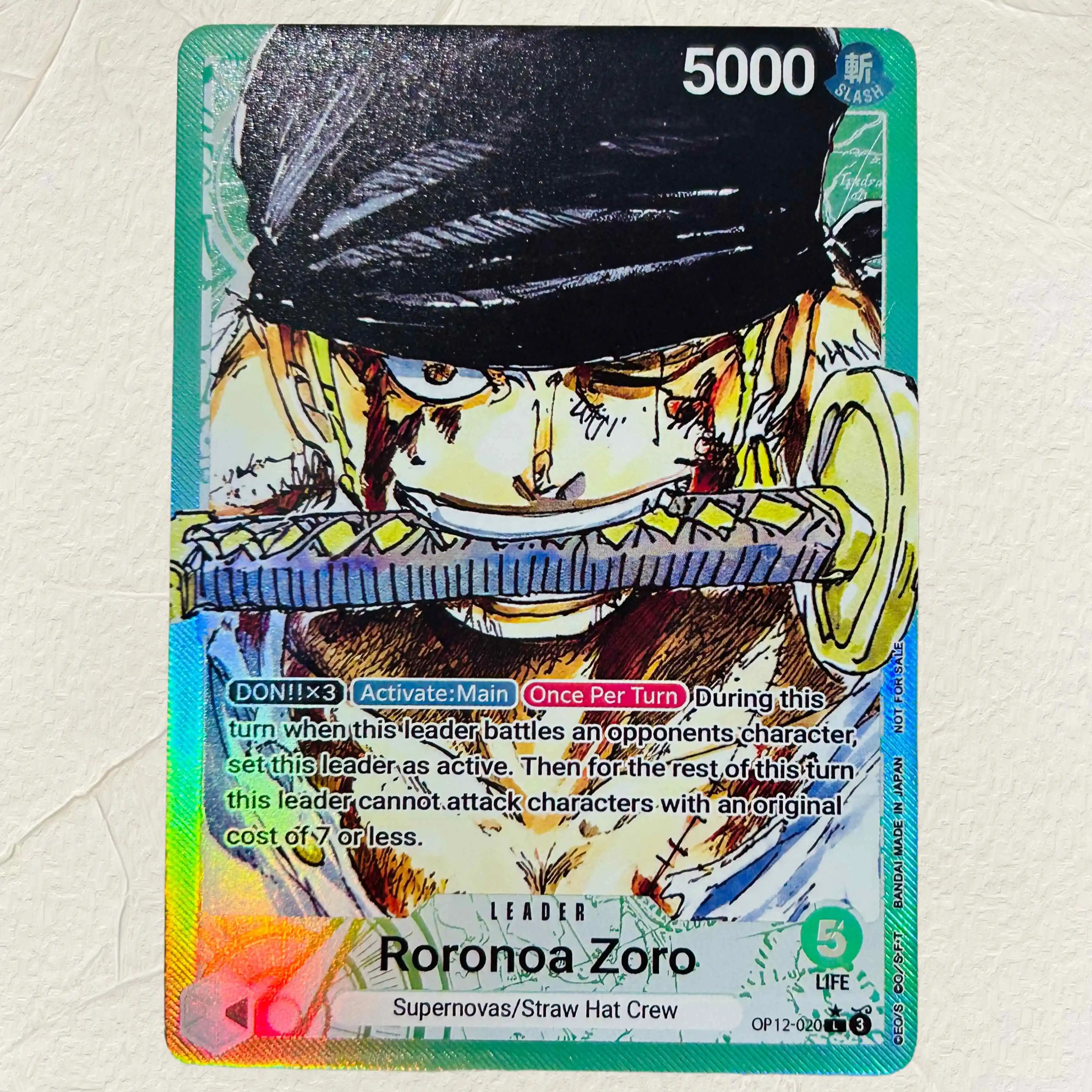 DIY One Piece Nami Roronoa Zoro Imu 3 Stück Folien-Textur-Karten Englische Version Sammlerqualität Premium Anime-Sammelkarten – Detail 5