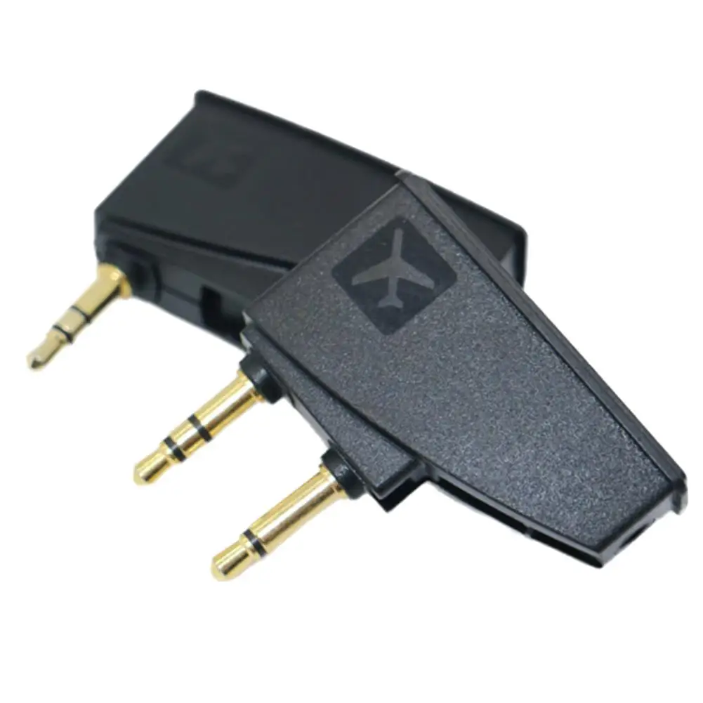 Qc15 Qc3 cuffie Airplane Airline Flight Adapter trasmettitore Wireless per Jack per cuffie da 3.5mm R6v5