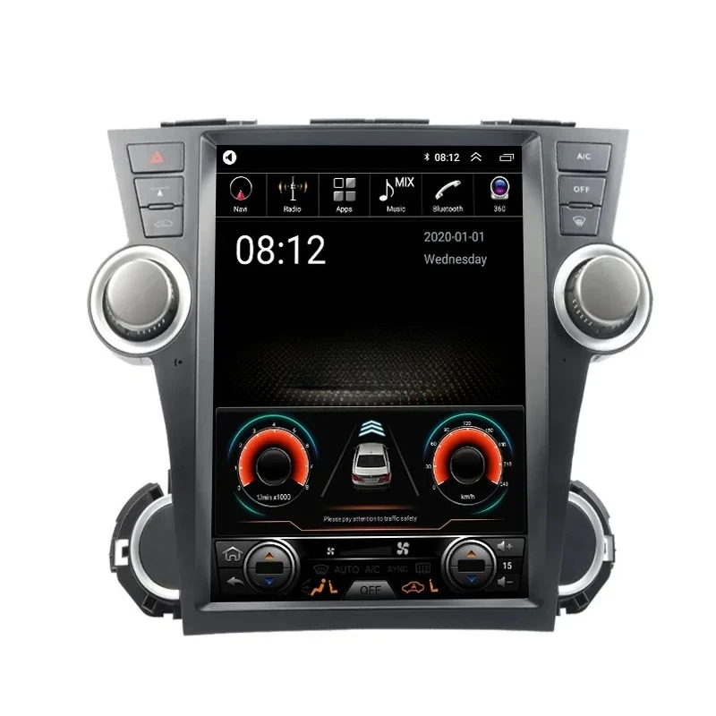 For Highlander 2009-2013 Double 2 Din Quad Octa-Core Headunit Android Radio Car DVD Player Car Audio