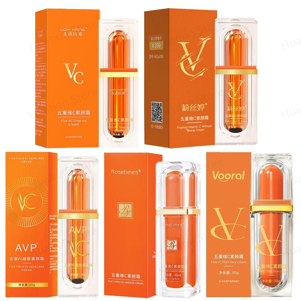 Vitamin C Gesichtscreme Hautton Up Feuchtigkeitscreme Toning Light Feuchtigkeitsspendende Lazy Makeup Cream Hautpflege Kosmetik