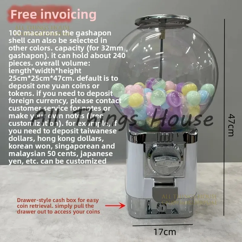 

Малый коммерческий автомат для гача-игр, автомат для прыгающих шариков, детский настольный интерактивный автомат с монетоприемником, круговой диспенсер для конфет