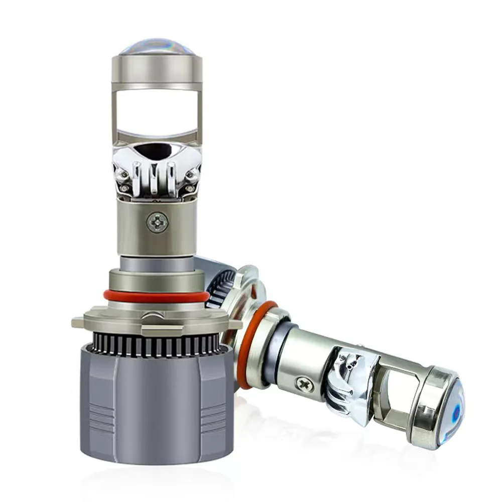 

2Pcs H7 LED Headlight Mini Projector Lens H4 H11 H8 H9 9005 9006 HB3 HB4 6000K CSP Hi/Low Beam H4 30000LM 80W Headlamp 12V LHD