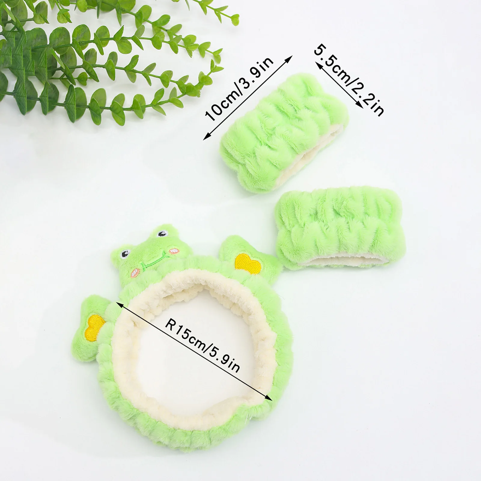 Plush Bear Decor Headband Wristbands Yellow Chick Face Washing Wear Hairbands Wristbands Suitable for Women and Men - view 5