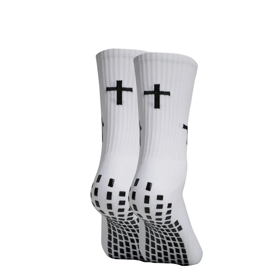 2-Paar-Set, rutschfeste Fußballsocken und Knieschützer, Wadenärmel, für Herren und Damen, Outdoor-Sportsocken, atmungsaktive Basketball-Fußballsocken – Detail 8