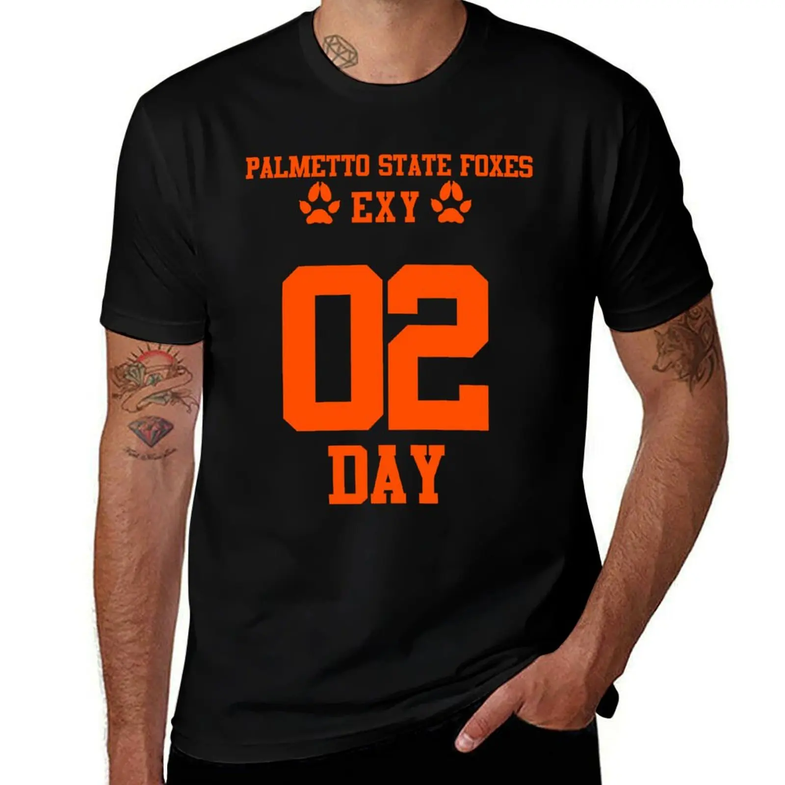 

all for the game palmetto state foxes kevin day jersey T-Shirt men t shirt cotton 100% t shirts for man pack cotton T-Shirt