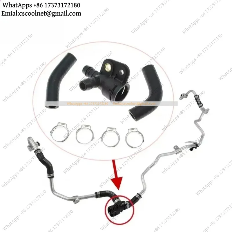 JS03 For Mercedes-Benz C-Class W205 S205 C205 14-18 E-CLASS W213 A2762001651 A2762006651 Coolant Return Hose Connector