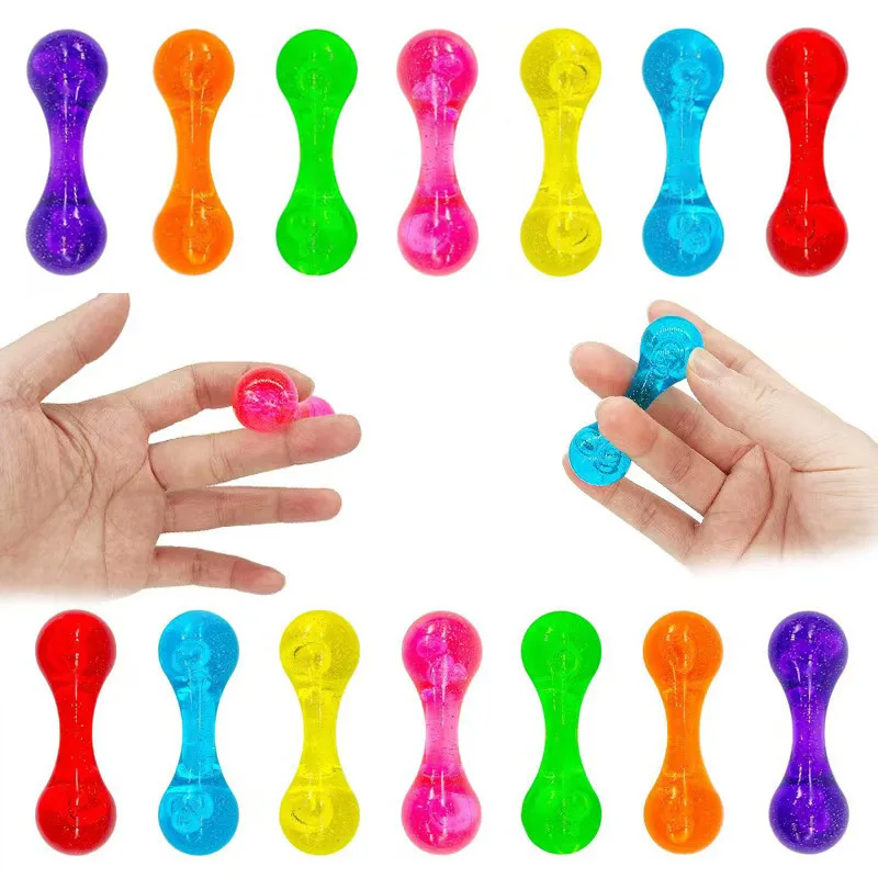 3PCS Knucklebone Acrylic Fidget Fingertip Bone Sensory Skill for Anxiety Relief Begleri Toys Anti Stress Gifts For Adults Teens