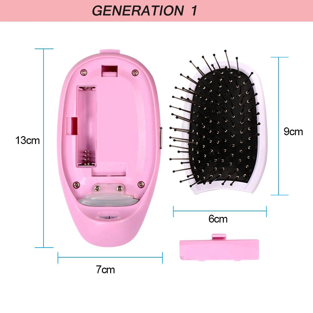 Black Ionic Styling Hairbrush Matte Ions Hair Brush Comb Hair Modeling Magic Beauty Massage Hairbrush Makes Hair Softer Shinier