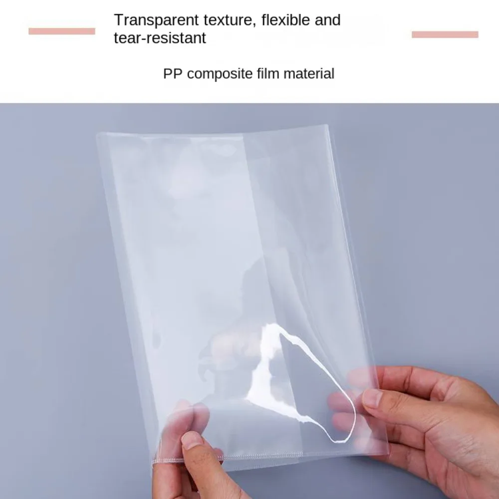10 Sheets A4 Clear Book Wrap Transparent Self Adhesive Book Protector Cover Waterproof Dirt-proof Notebook Protector Wrap