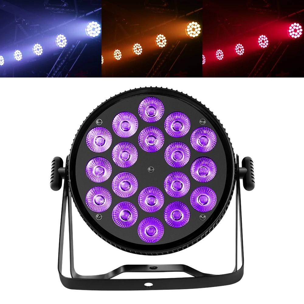 JC ضوء LED PAR ، معدات DJ ، ديسكو ، تحكم DMX ، ضوء غسيل LED ، مرحلة احترافية ، جديد ، 18x12W