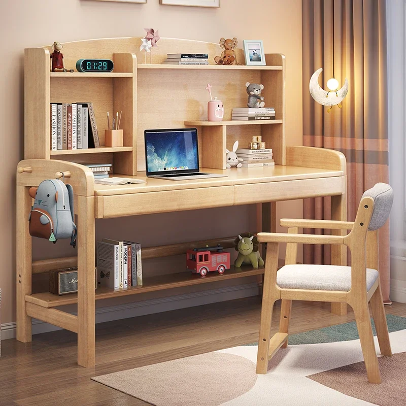 

Children Ergonomic Desk Drawers Creativity Aesthetic Writing Tables Painting Nordic Table Enfant Avec Chaise Home Furniture