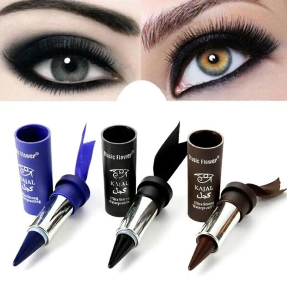 Women Smoky Eye Eyeliner Pencil Thick Pencil Eye Gel Liner Bold Eyeliner Color Blue Waterproof Long Lasting Korea Cosmetics