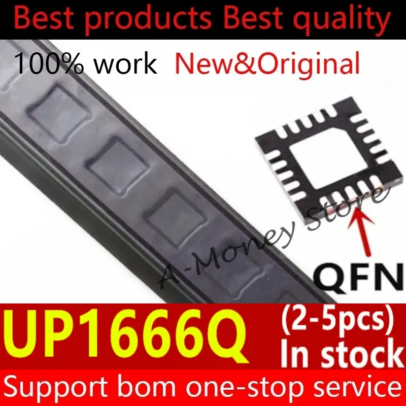 (2-5pcs)UP1666QQKF UP1666Q 1666 QFN-20