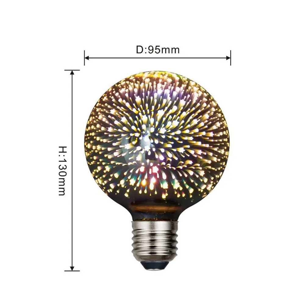 

Novelty Vintage Festive Atmosphere Glass Scenario Design Bar Restaurant LED Light Night Light Lamp Decoration Bulb
