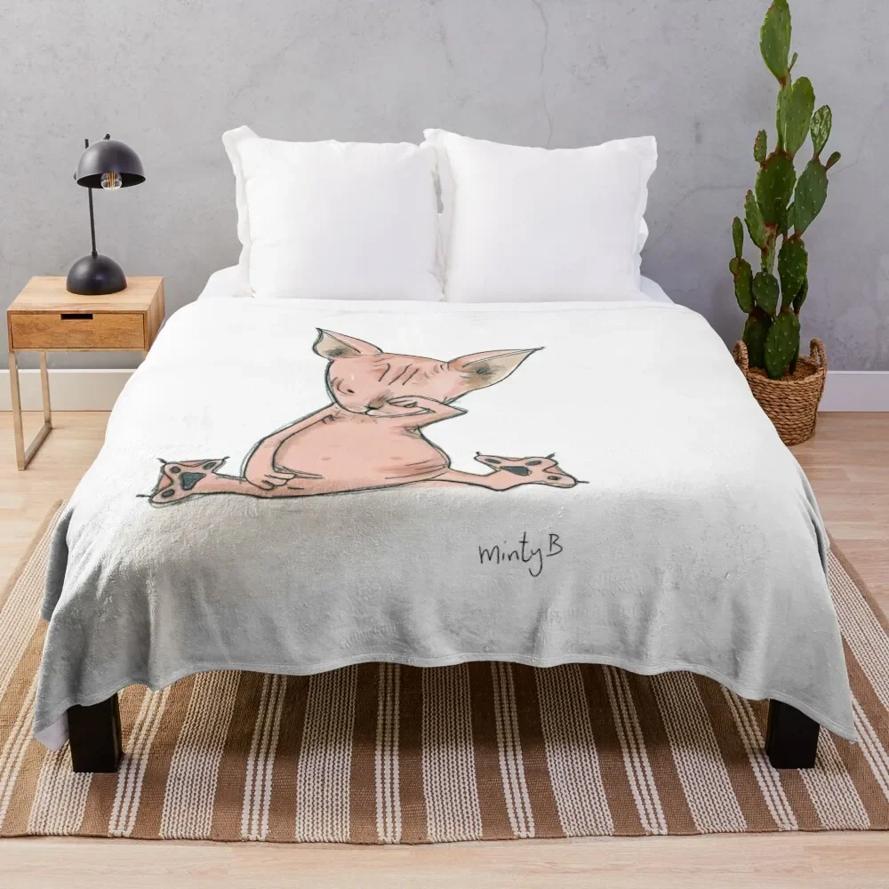 

Sleepy sphynx cat Throw Blanket Luxury Throw Tourist Picnic Blankets