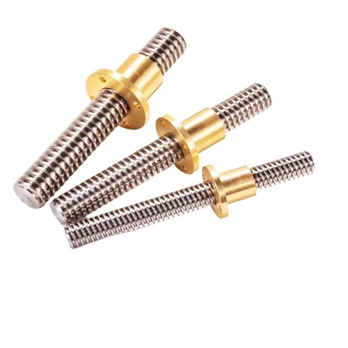 Imagen 2 del producto Tornillo de plomo T20, varilla Trapezoidal con tuerca de latón, Paso 4mm, plomo 4mm/8mm, acero inoxidable 100mm-1000mm, piezas CNC para impresora 3D