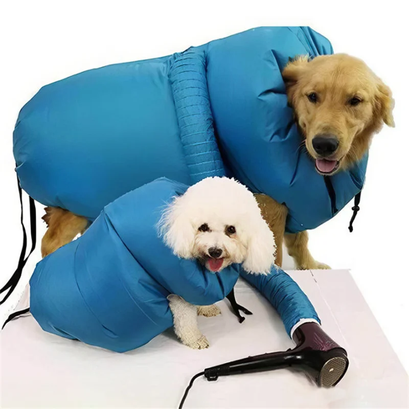 Dog drying Bag Hair Dryer Blow Dryer Quick Portable Foldable Grooming bag Home Pet Hair bag Efficient drying kit Pet Supplies