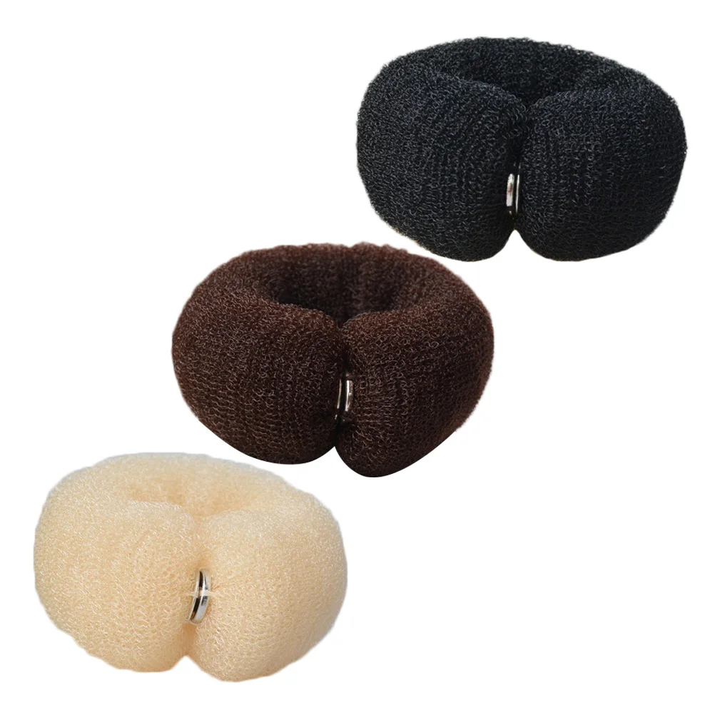 

3 шт., пучки для волос, длинные эластичные пучки для волос, прочный нейлоновый инструмент для укладки волос для женщин и девочек, повязка для волос