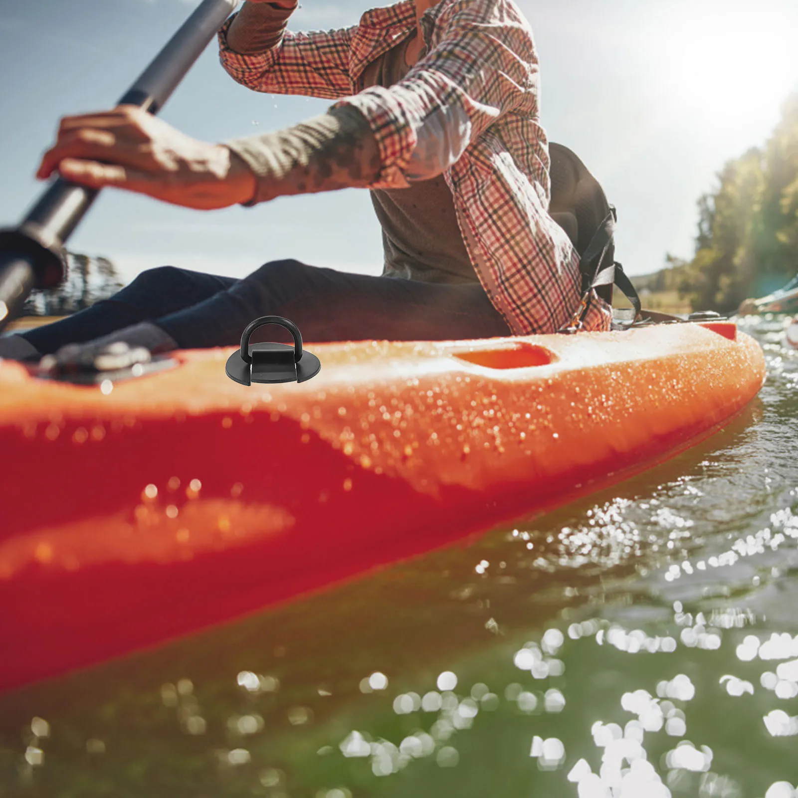 

4Pcs PVC D Ring Patch for Inflatable Boat Kayak Accessories Paddleboard Patch Kit Rafting Replacement Parts Repair