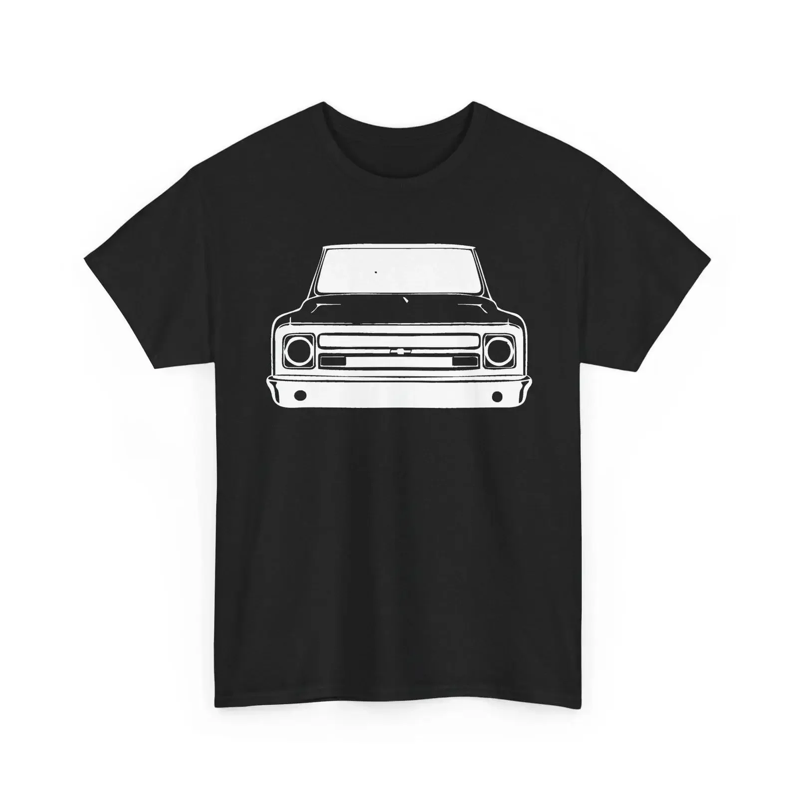 1967 72 Garage Classic Lowered Pickup Truck C10 C20 Cheyenne Heavy Cotton T Shirt vintage Washed streetwear Soft Casual fashion