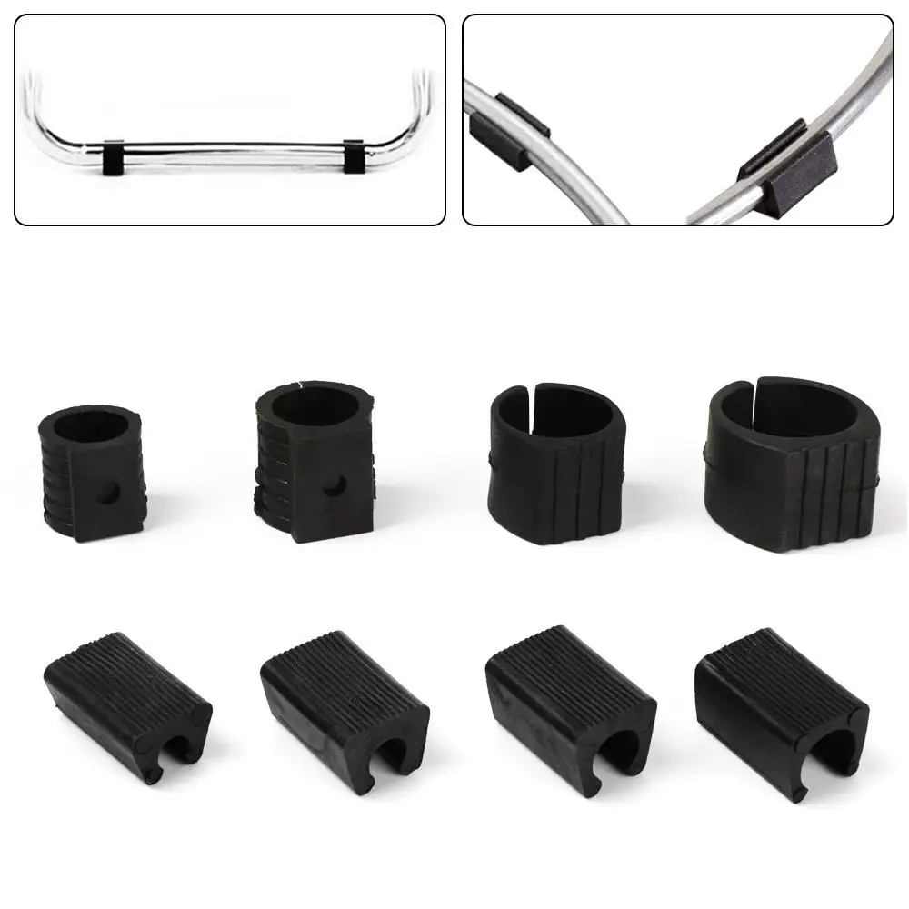 10pcs Durable U Shaped Anti-front Tilt Non-slip Damper Stool Tube Caps Chair Leg Pad Pipe Clamp