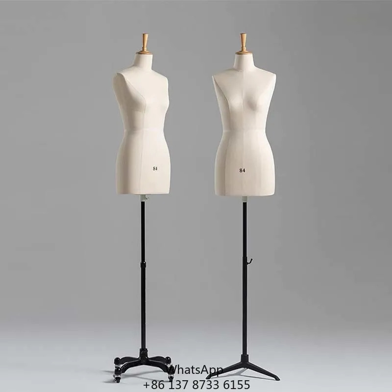 

Hot Sale Fabric Sewing Tailor Mannequin Woman Torso Dress Form For Tailoring Design