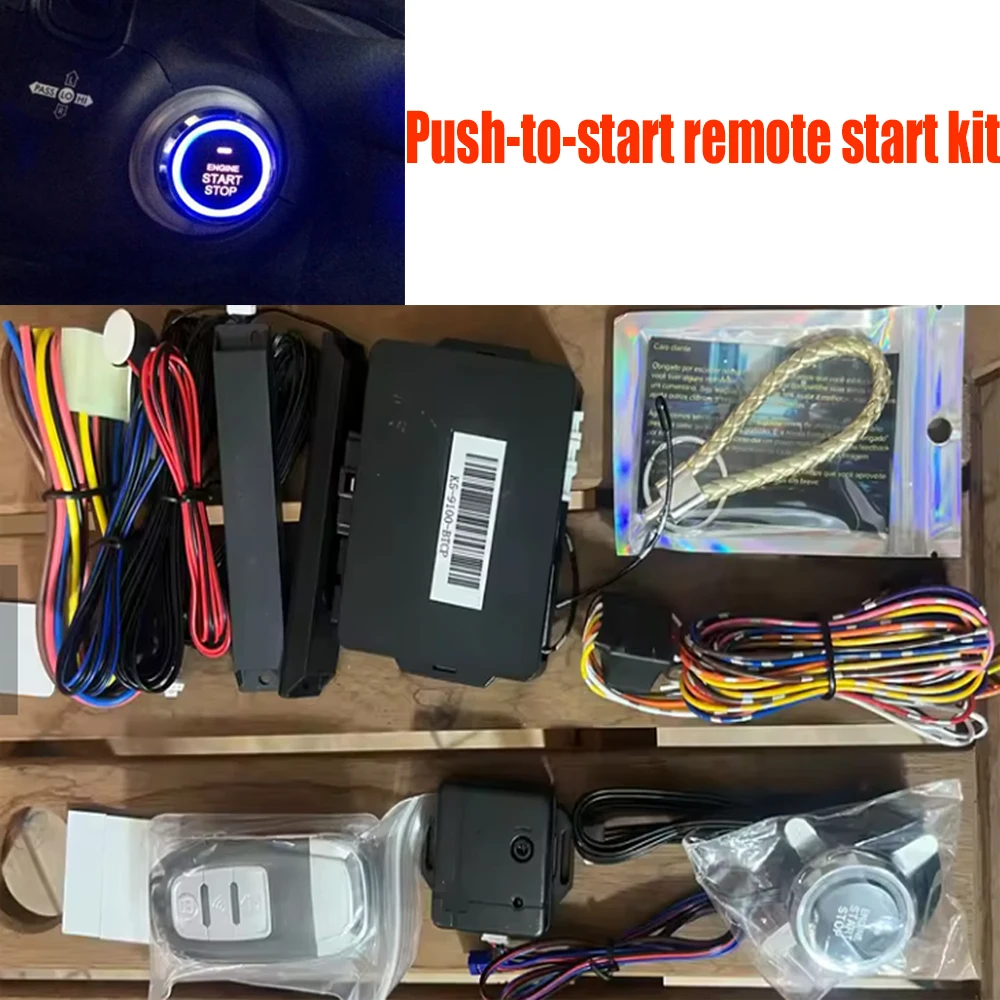 

Car Alarm Auto Start Stop System Remote Control Engine Ignition Autostart Kit Keyless Push Start System Car Accessorie