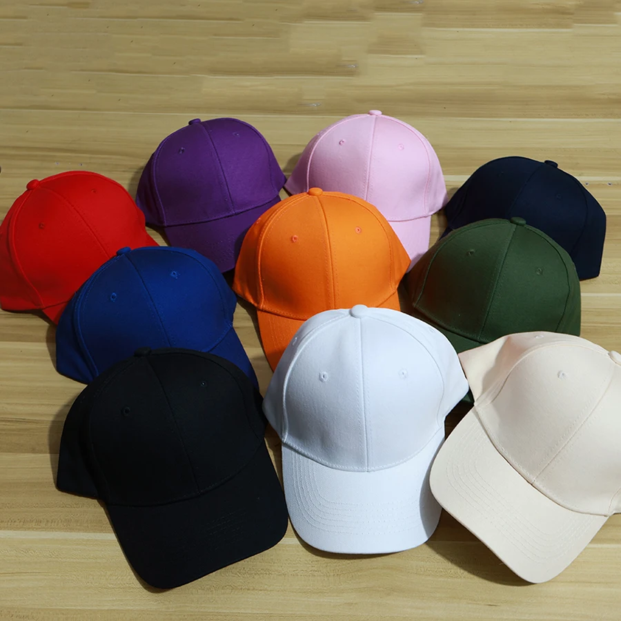 1 Piece Solid Color Baseball Cap for Women Men Cotton Unisex Hats for Casual Outdoor Sunscreen Windproof and Warm Black/White