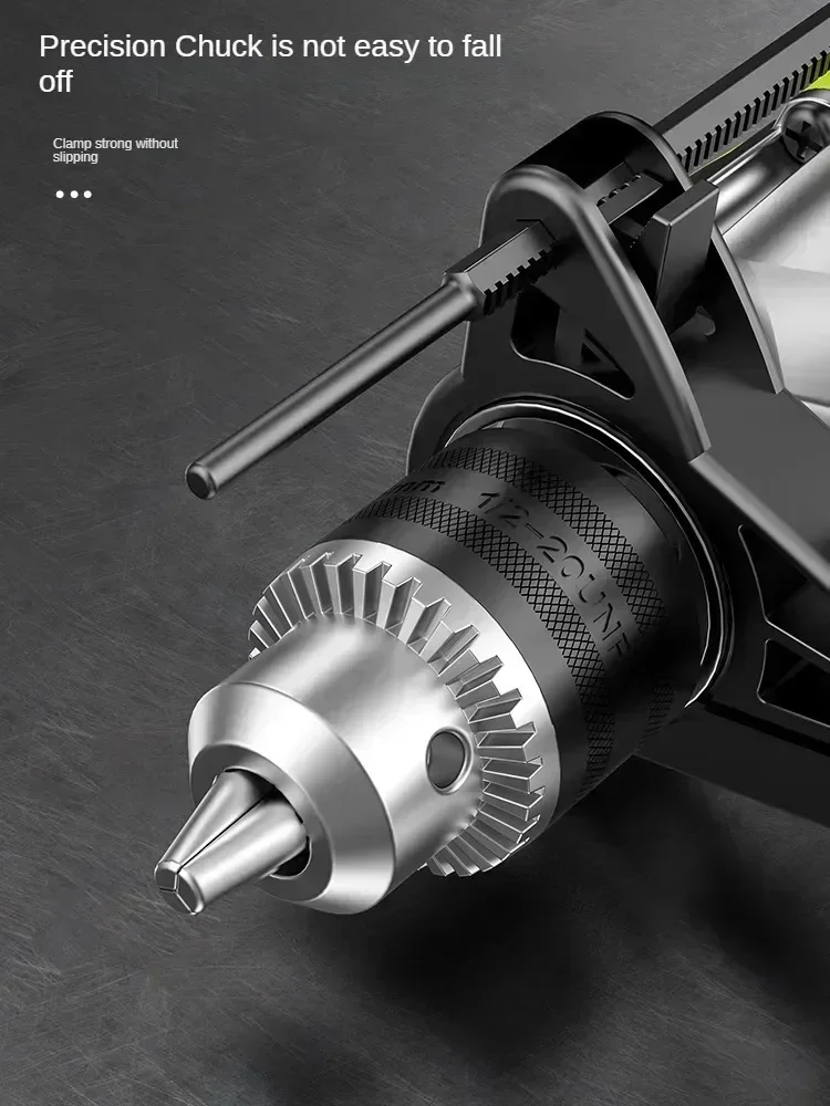 220V Powerful Electric Drill with Screwdriver and Impact Drill for Home Use