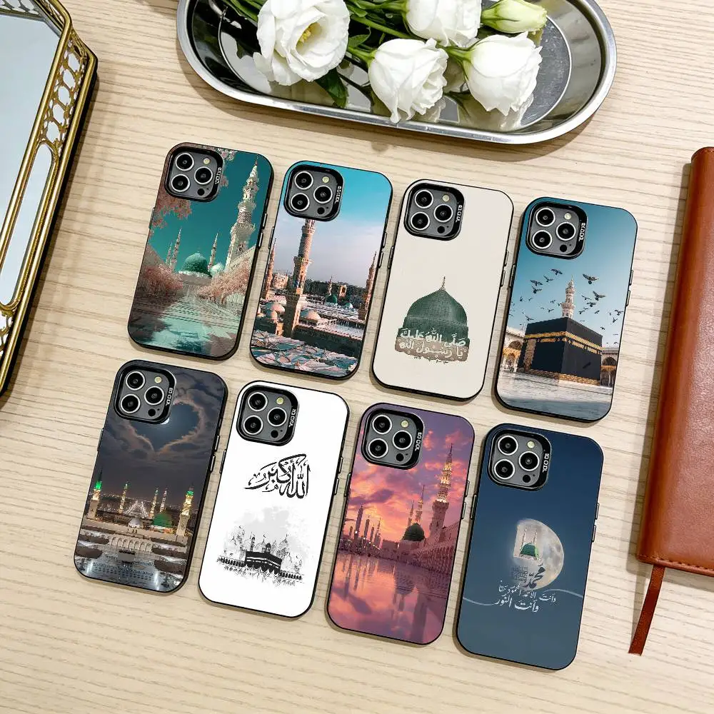 

Moslem-and-kaaba Phone Case For iPhone17,16,15,14,13,12,11 Plus,Pro Max Black Candy silver phone case