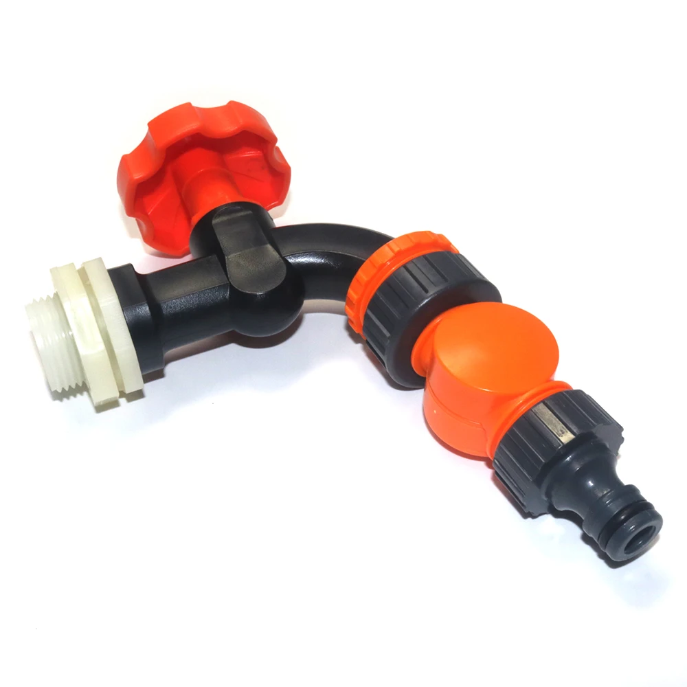 

Переходник для садового шланга, подходит для шланга 1-1/4 дюйма, пластиковый защелкивающийся замок, быстрое соединение для полива и полива