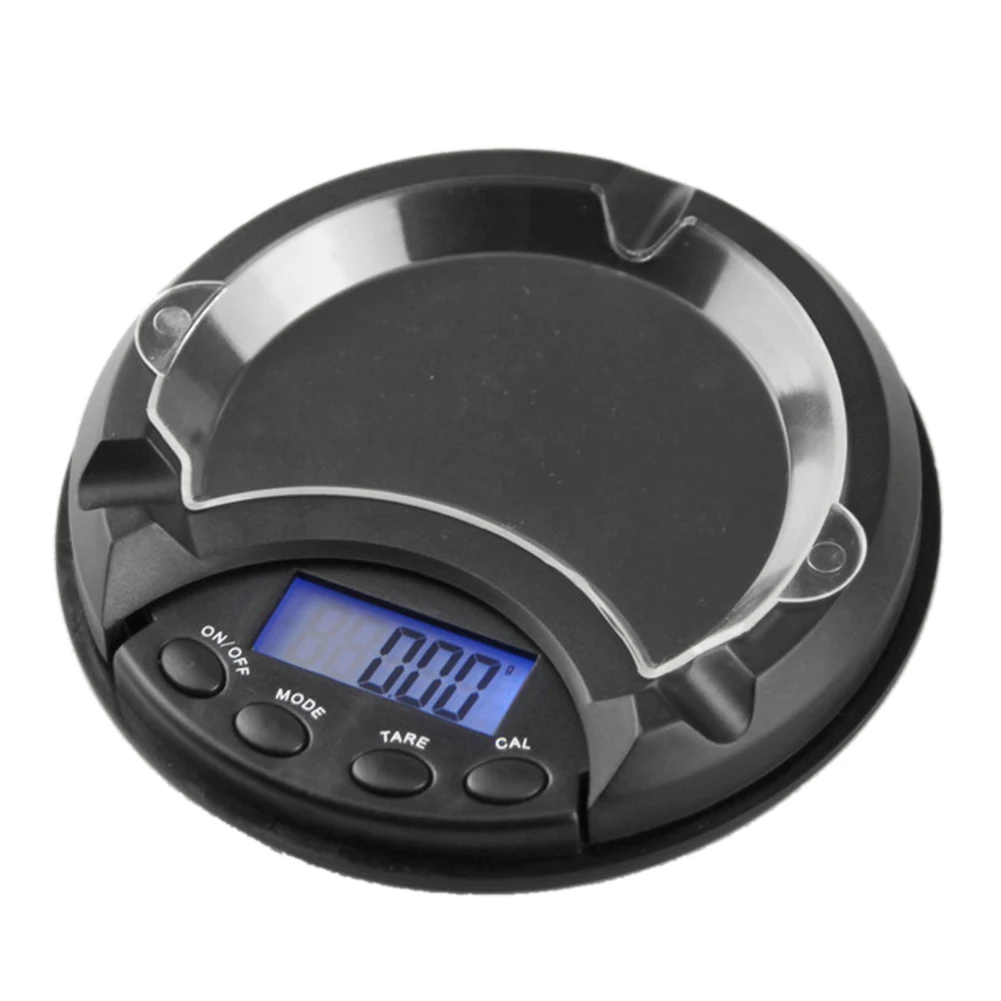 100G 0.01G Pocket Digital Scale Jewelry Gold Balance Weight Gram LCD Weighting Electronic Precision Scales Ashtray Shape