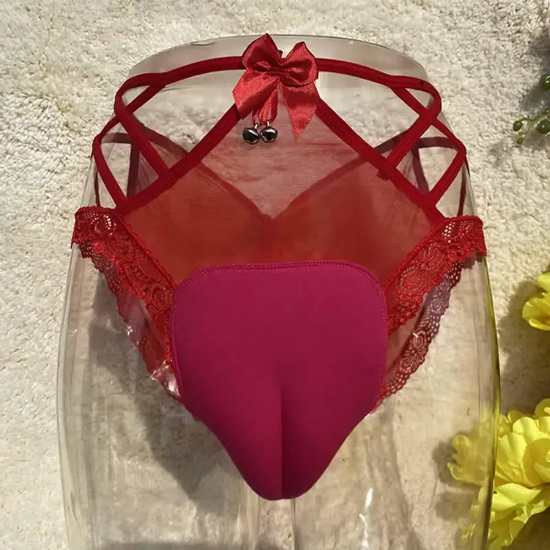 Little Bell Camel Toe Control Panty Gaff Tucking Sheer Panties Sissy Lingerie Crossdresser Transgender Shemale Drag Queen Briefs