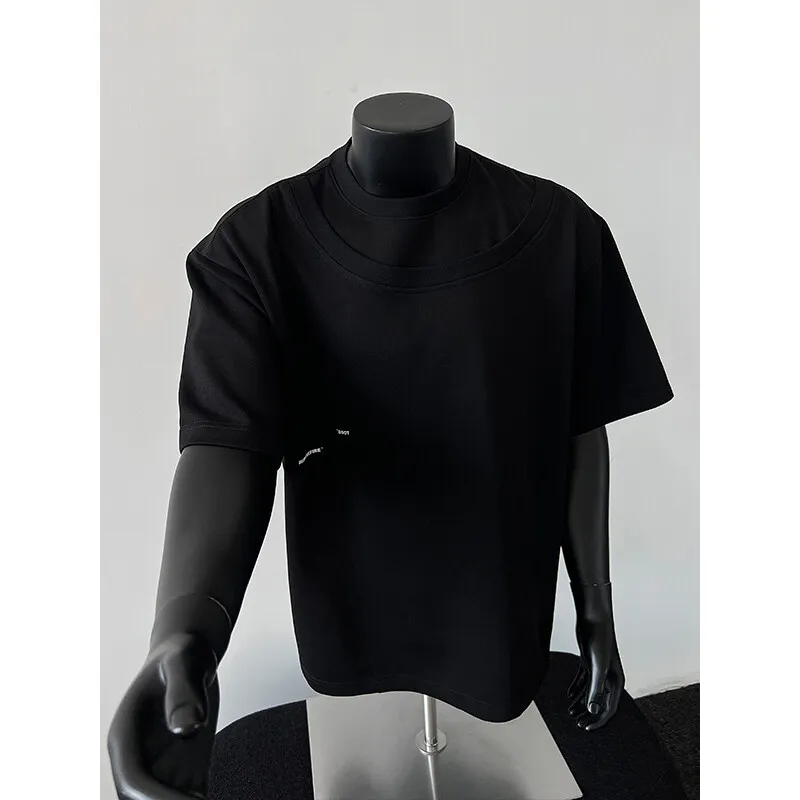 تصميم الأزياء الجديدة تي شيرت للرجال الصيف الصلبة فضفاضة قصيرة الأكمام تي شيرت عادية س الرقبة الهيب هوب الشارع الشهير تي شيرت