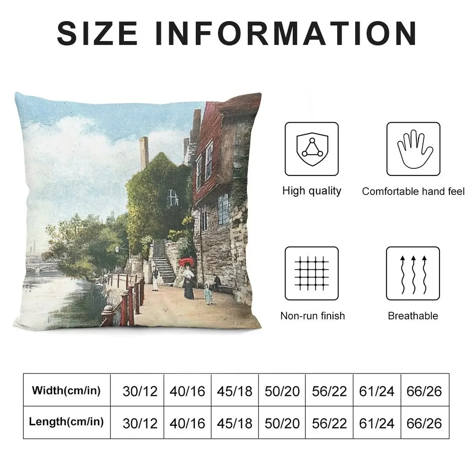 The Promenade, Maidstone, Kent, England Throw Pillow luxury home accessories Decorative Cushion pillow