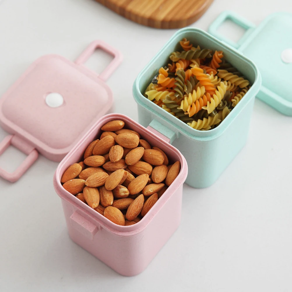 

2pcs Wheat Straw Soup Cups Food Sealed Tank Leakproof Storage Containers Porridge Hot Soup Microwaveable Kitchen Gadgets Storage