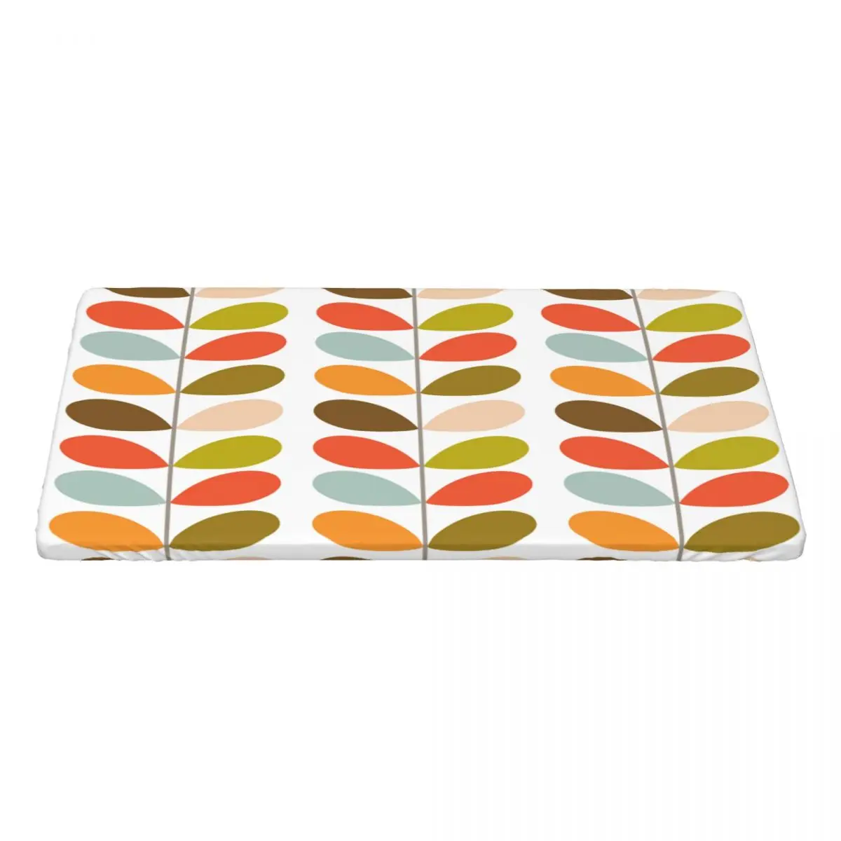 Custom Rectangular Oilproof Multi Stem Pattern Table Cover Orla Kiely Table Cloth 4FT Tablecloth for Picnic